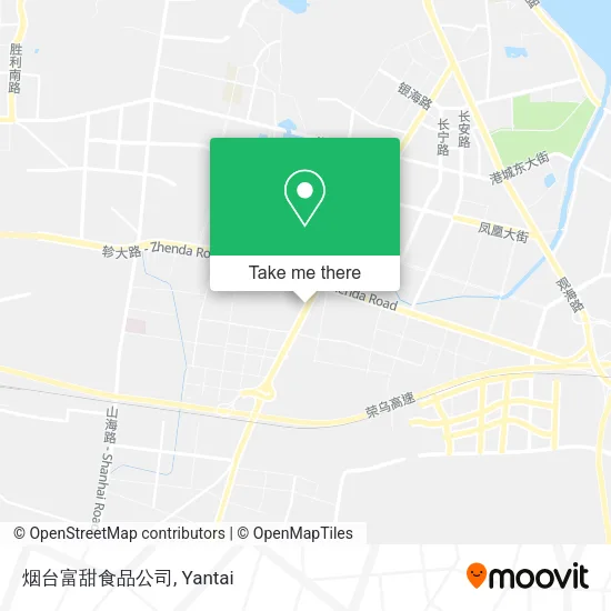 烟台富甜食品公司 map