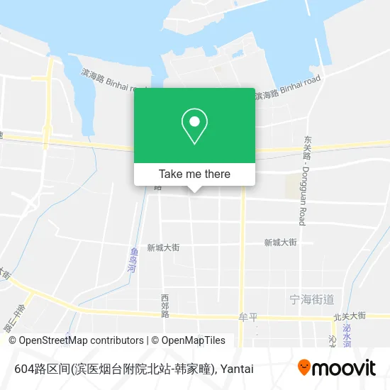 604路区间(滨医烟台附院北站-韩家疃) map