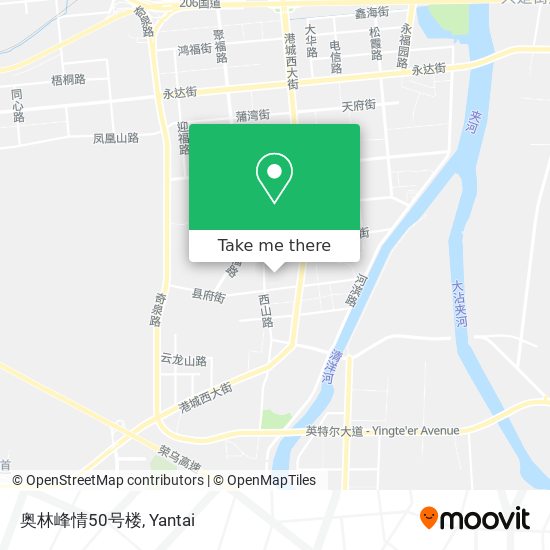奥林峰情50号楼 map