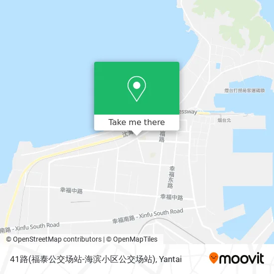 41路(福泰公交场站-海滨小区公交场站) map