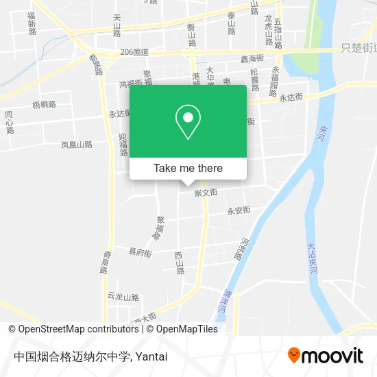 中国烟合格迈纳尔中学 map