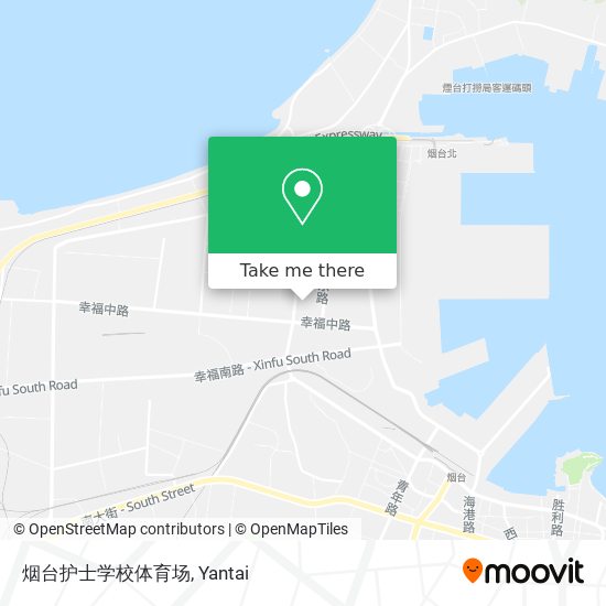 烟台护士学校体育场 map