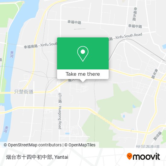烟台市十四中初中部 map