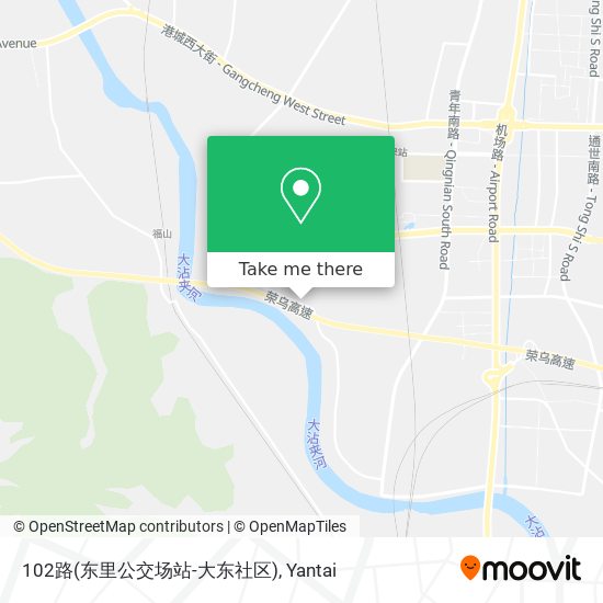 102路(东里公交场站-大东社区) map