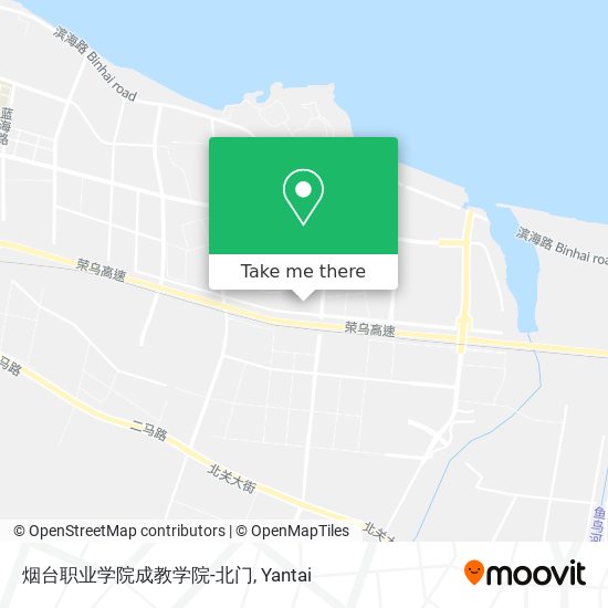 烟台职业学院成教学院-北门 map