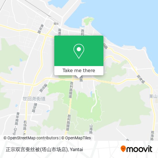 正宗双宫蚕丝被(塔山市场店) map