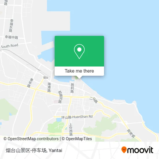 烟台山景区-停车场 map