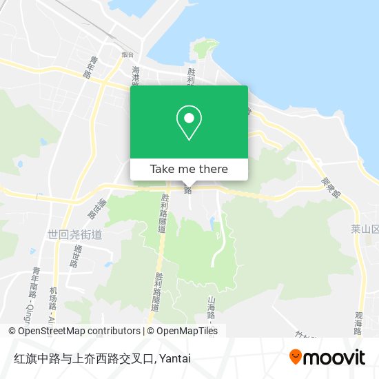 红旗中路与上夼西路交叉口 map