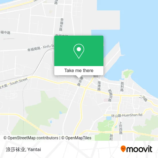 浪莎袜业 map