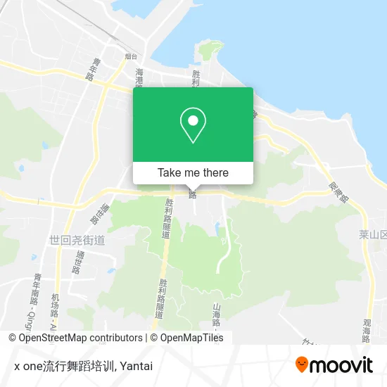 x one流行舞蹈培训 map