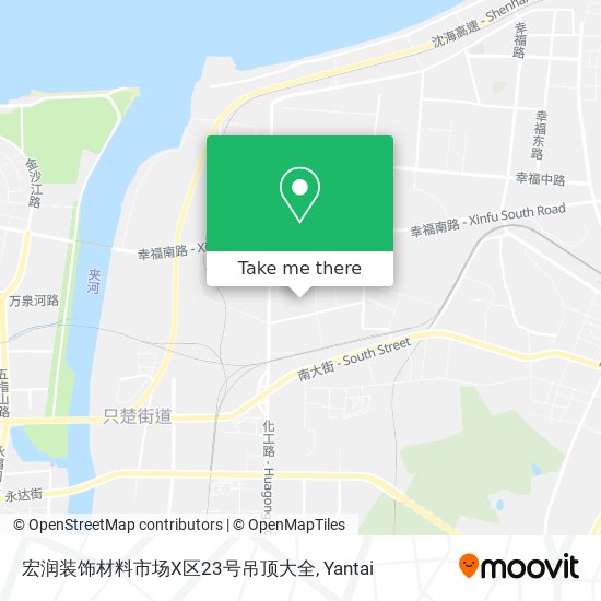 宏润装饰材料市场X区23号吊顶大全 map