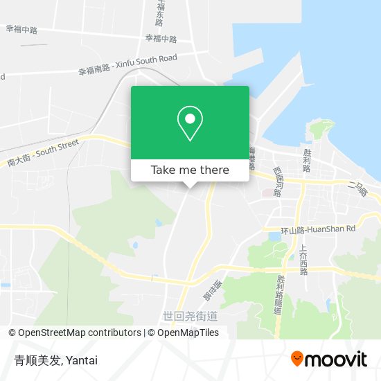 青顺美发 map