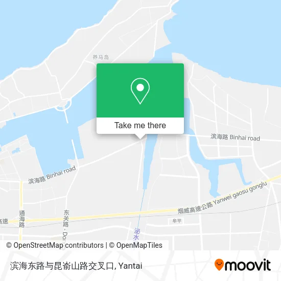 滨海东路与昆嵛山路交叉口 map