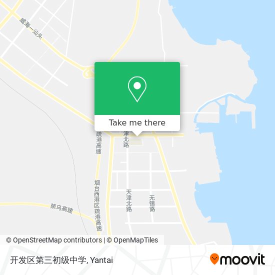 开发区第三初级中学 map