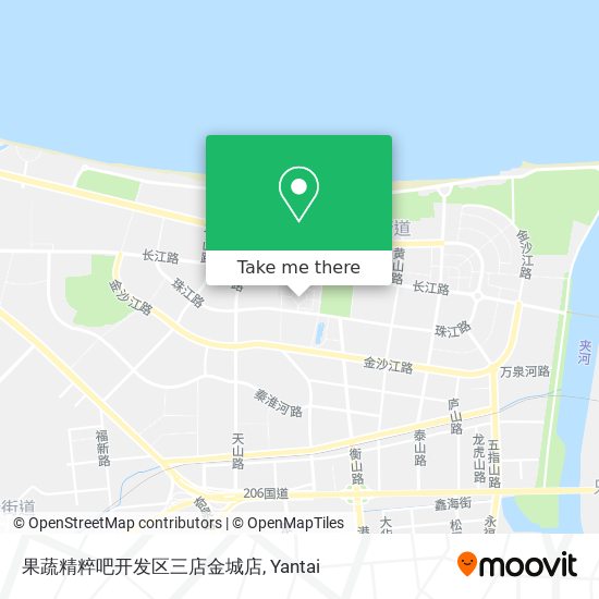 果蔬精粹吧开发区三店金城店 map