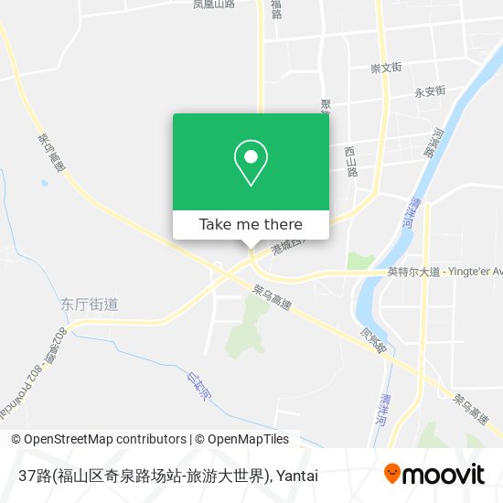 37路(福山区奇泉路场站-旅游大世界) map