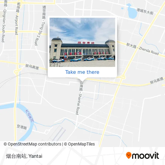烟台南站 map