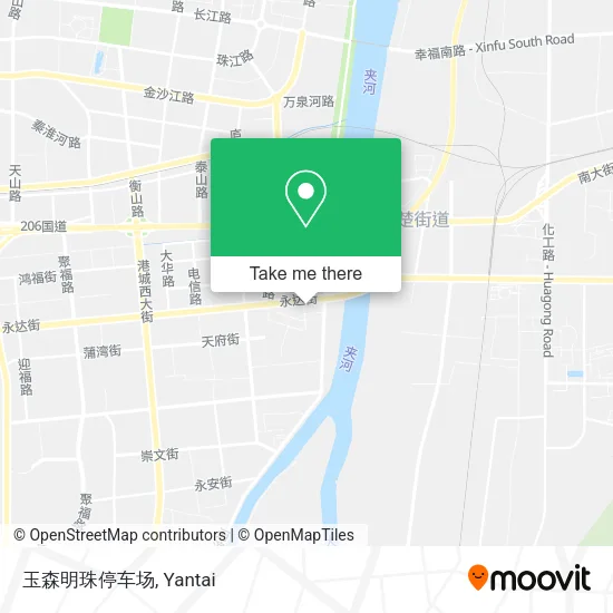 玉森明珠停车场 map