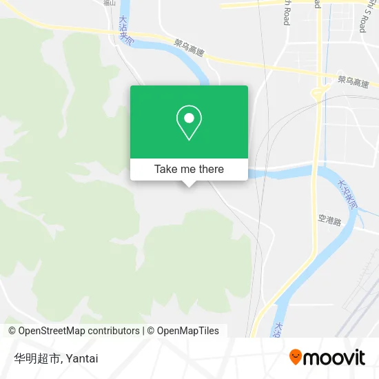 华明超市 map