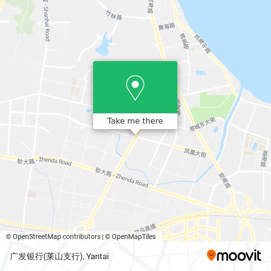 广发银行(莱山支行) map