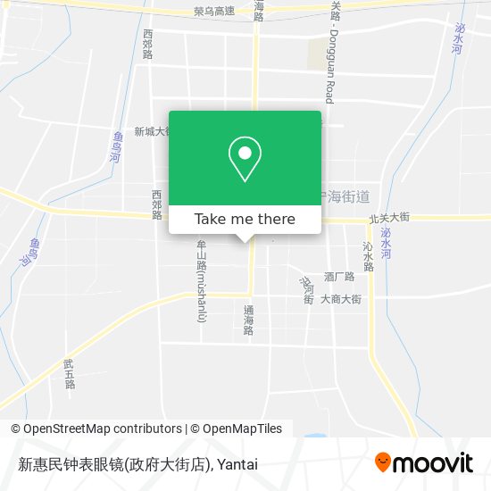 新惠民钟表眼镜(政府大街店) map