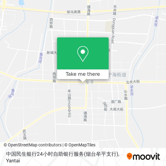 中国民生银行24小时自助银行服务(烟台牟平支行) map