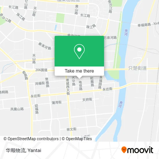 华顺物流 map