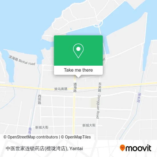 中医世家连锁药店(檀珑湾店) map
