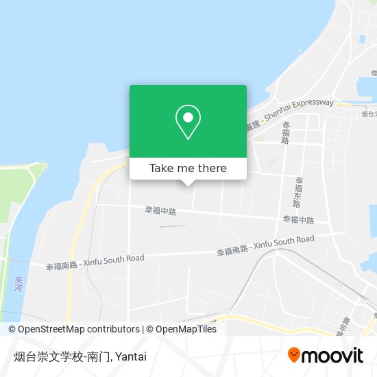 烟台崇文学校-南门 map