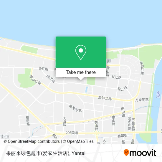 果丽来绿色超市(爱家生活店) map