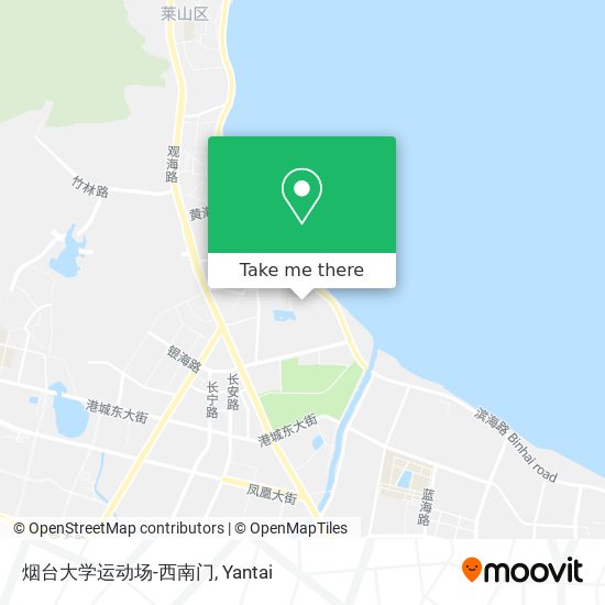 烟台大学运动场-西南门 map