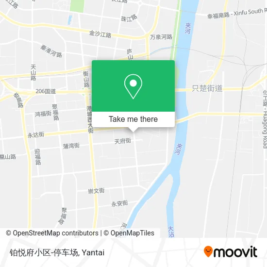 铂悦府小区-停车场 map