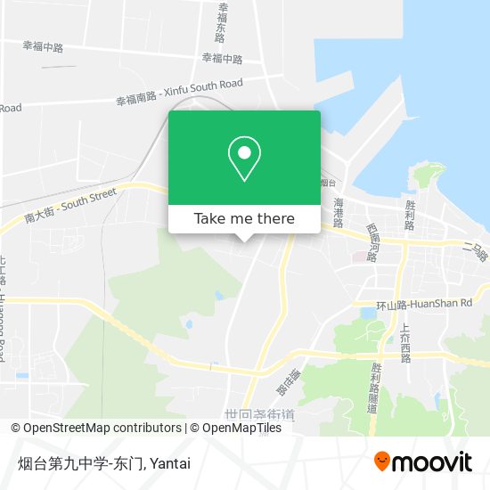 烟台第九中学-东门 map