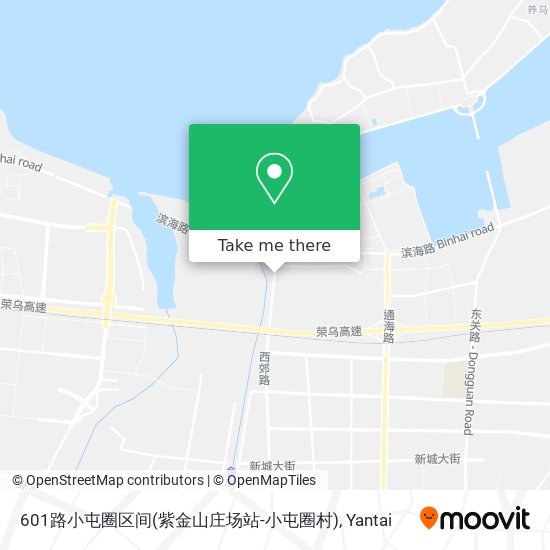 601路小屯圈区间(紫金山庄场站-小屯圈村) map