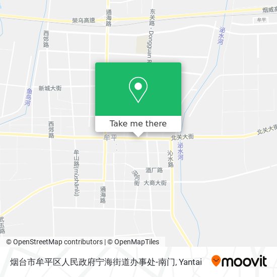 烟台市牟平区人民政府宁海街道办事处-南门 map