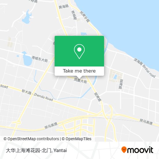 大华上海滩花园-北门 map