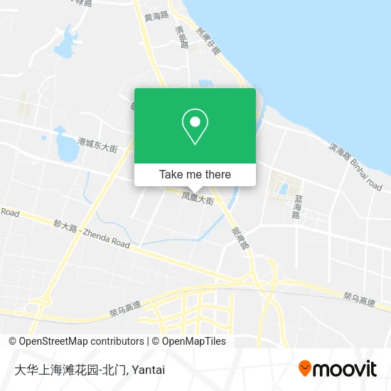 大华上海滩花园-北门 map