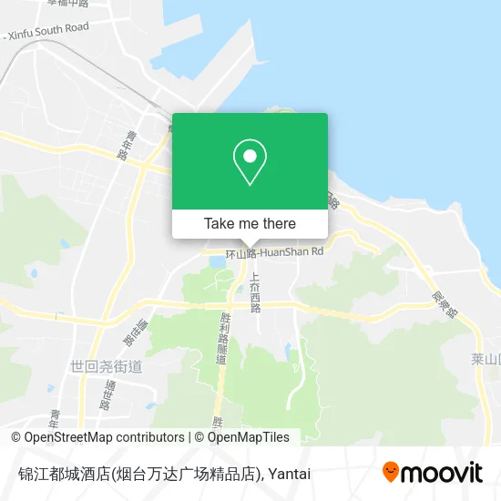 锦江都城酒店(烟台万达广场精品店) map
