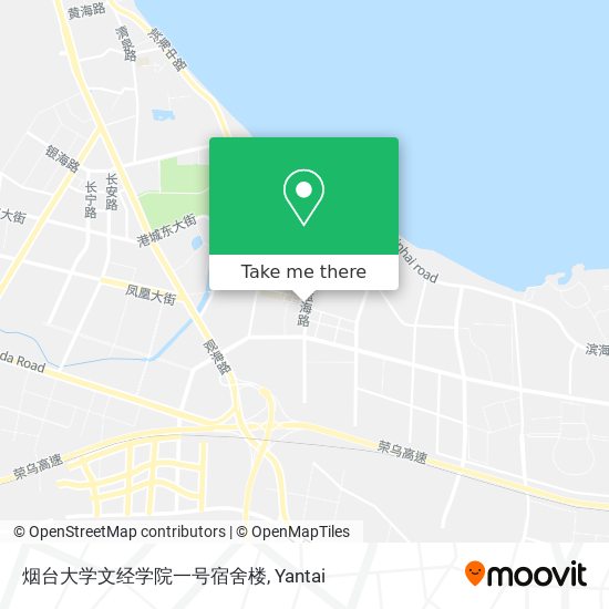烟台大学文经学院一号宿舍楼 map