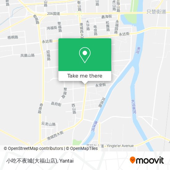 小吃不夜城(大福山店) map