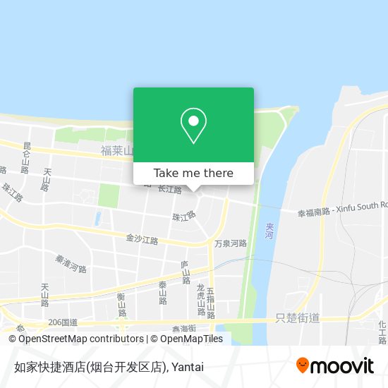 如家快捷酒店(烟台开发区店) map