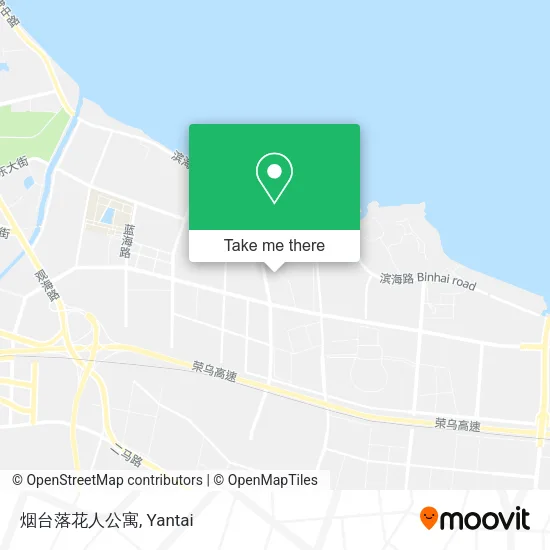 烟台落花人公寓 map