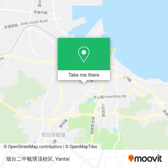 烟台二中毓璜顶校区 map