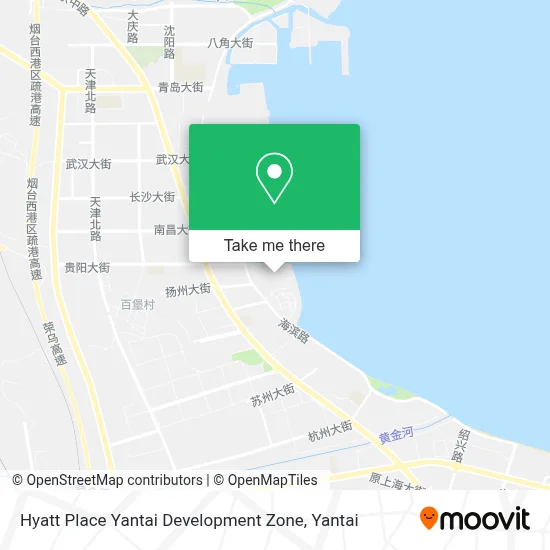 Hyatt Place Yantai Development Zone map