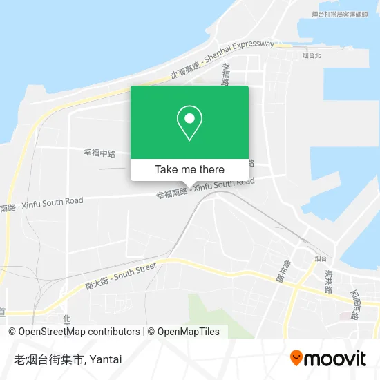 老烟台街集市 map