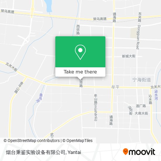 烟台秉鉴实验设备有限公司 map