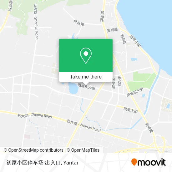 初家小区停车场-出入口 map