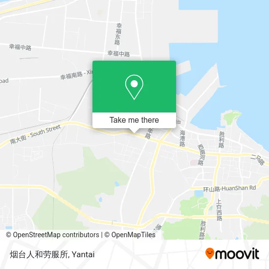 烟台人和劳服所 map