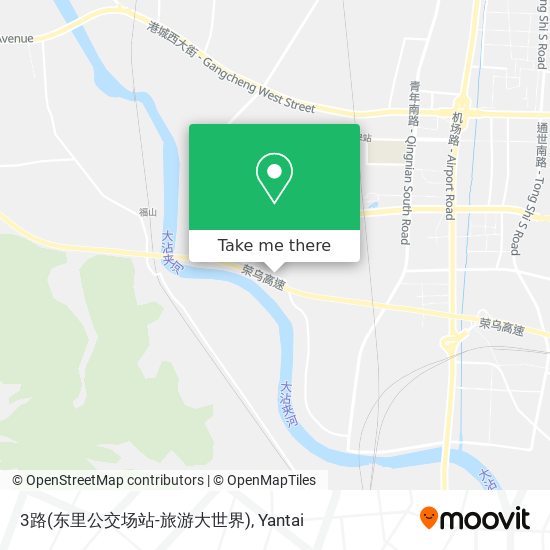 3路(东里公交场站-旅游大世界) map