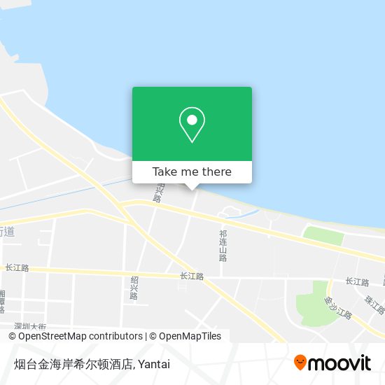 烟台金海岸希尔顿酒店 map